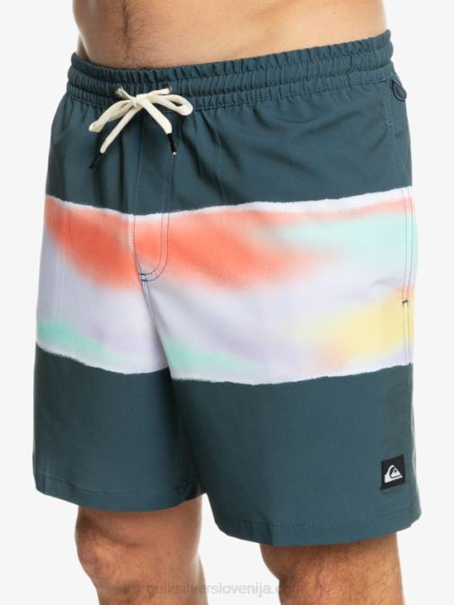 Quiksilver PJ4H657 moški polnočna mornarica surfsilk air-brush 17 volleys