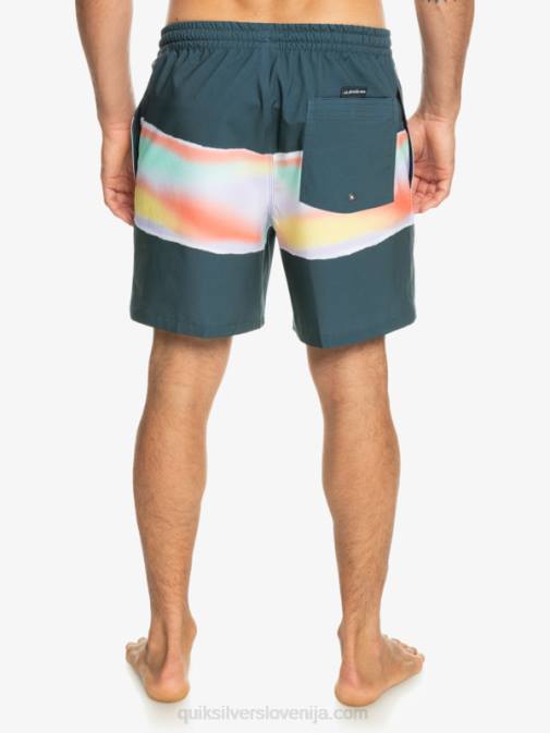 Quiksilver PJ4H657 moški polnočna mornarica surfsilk air-brush 17 volleys