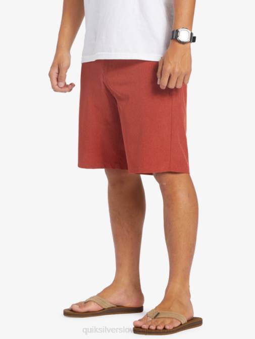 Quiksilver PJ4H67 moški rdeči oker kratke hlače union heather 20 amphibian