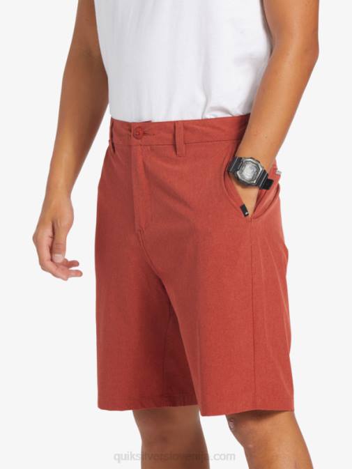 Quiksilver PJ4H67 moški rdeči oker kratke hlače union heather 20 amphibian