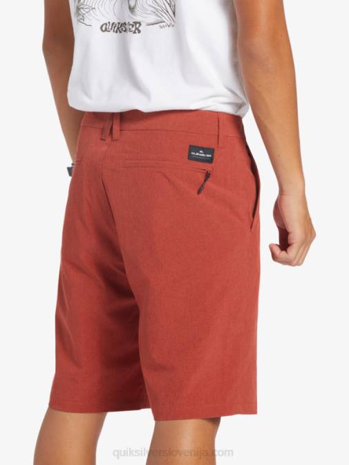 Quiksilver PJ4H67 moški rdeči oker kratke hlače union heather 20 amphibian