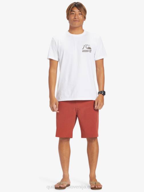 Quiksilver PJ4H67 moški rdeči oker kratke hlače union heather 20 amphibian