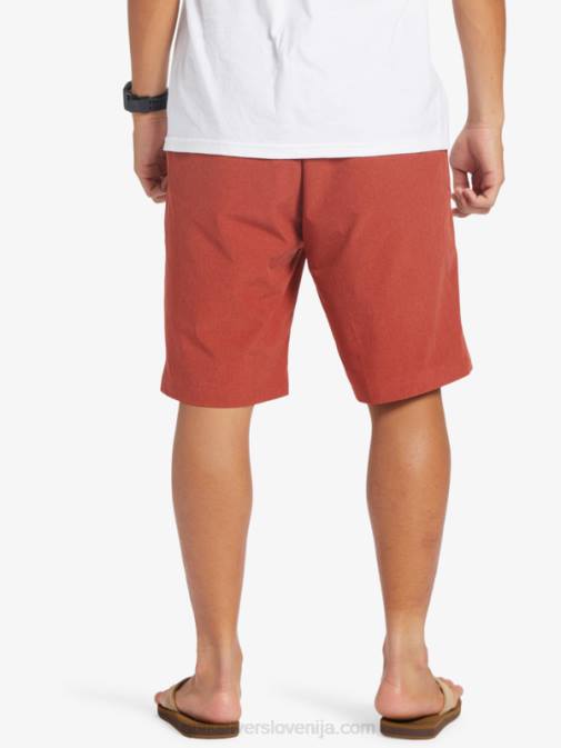 Quiksilver PJ4H67 moški rdeči oker kratke hlače union heather 20 amphibian