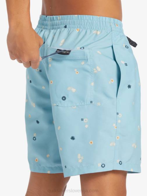 Quiksilver PJ4H680 moški nebeško modra vsakdanji mix 17 volejev