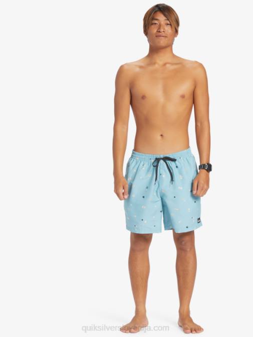 Quiksilver PJ4H680 moški nebeško modra vsakdanji mix 17 volejev