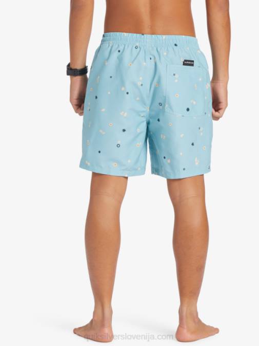 Quiksilver PJ4H680 moški nebeško modra vsakdanji mix 17 volejev