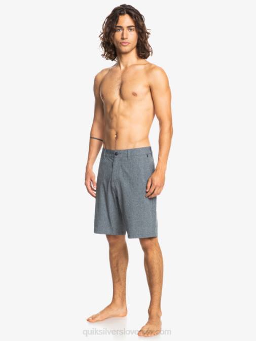 Quiksilver PJ4H68 moški mornarsko modri blazer kratke hlače union heather 20 amphibian