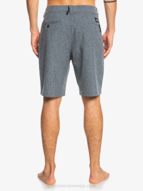 Quiksilver PJ4H68 moški mornarsko modri blazer kratke hlače union heather 20 amphibian