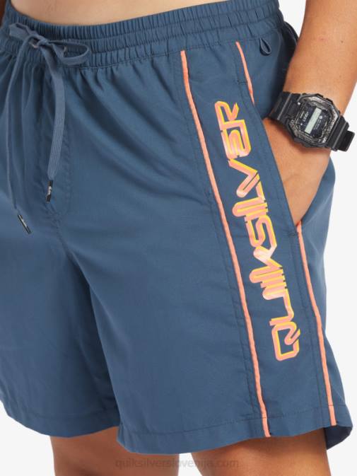 Quiksilver PJ4H699 moški polnočna mornarica vsakdanji vert 16 volejev