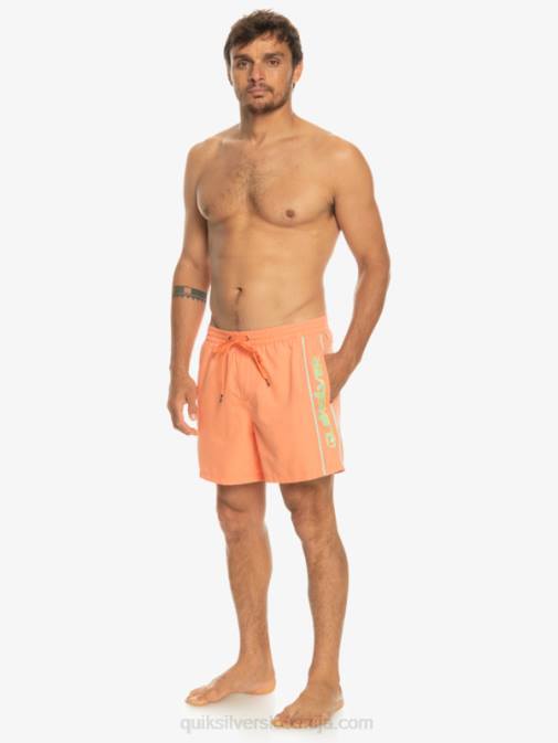 Quiksilver PJ4H703 moški svež losos vsakdanji vert 16 volejev