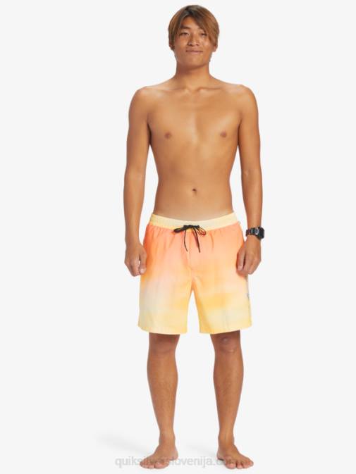 Quiksilver PJ4H721 moški bakreno porjavelost vsakdanji vetrič 17 volejev