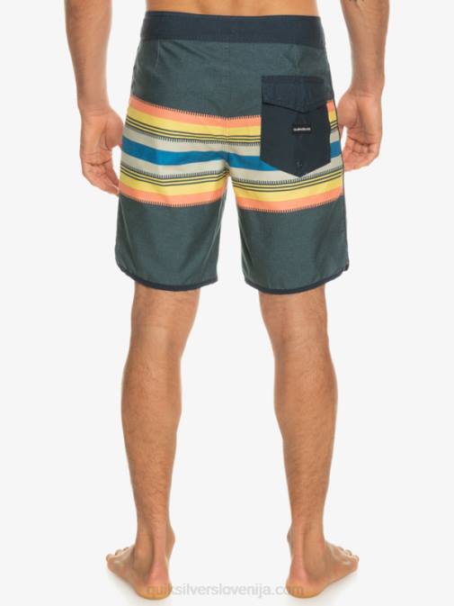 Quiksilver PJ4H768 moški mornarsko modri blazer vsakodnevne kratke hlače scallop 19