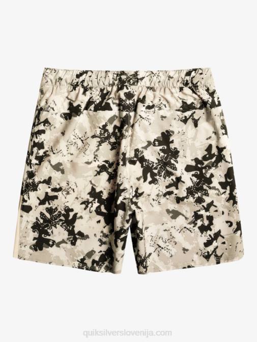 Quiksilver PJ4H793 moški sivo vijolična kratke hlače za trening omni 17