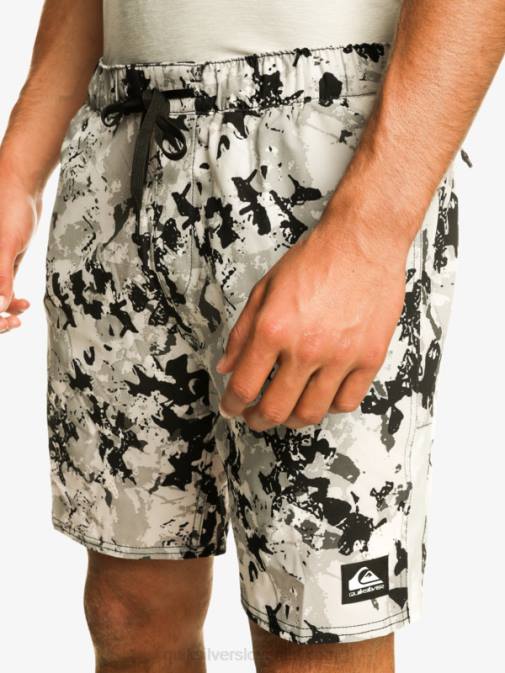 Quiksilver PJ4H793 moški sivo vijolična kratke hlače za trening omni 17
