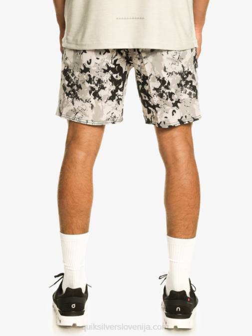 Quiksilver PJ4H793 moški sivo vijolična kratke hlače za trening omni 17