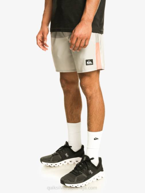 Quiksilver PJ4H828 moški sivo vijolična kratke hlače za trening omni stretch 17