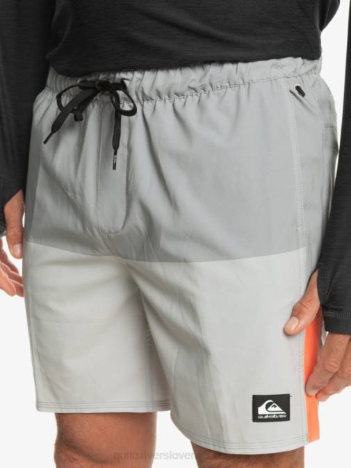 Quiksilver PJ4H828 moški sivo vijolična kratke hlače za trening omni stretch 17