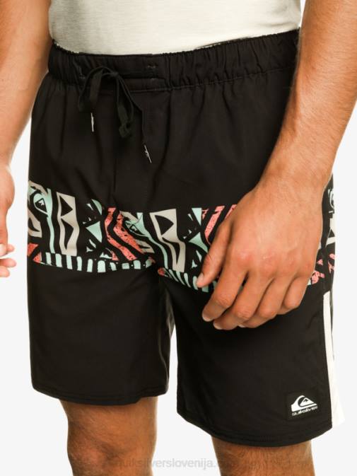 Quiksilver PJ4H829 moški Črna kratke hlače za trening omni stretch 17