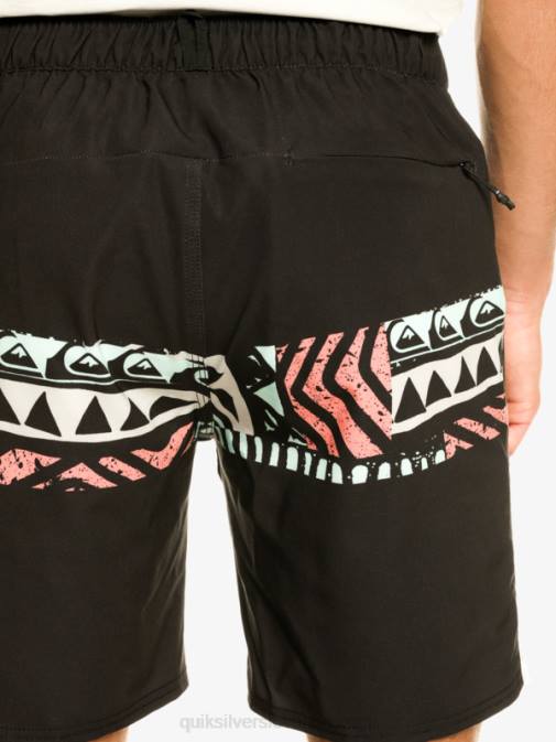 Quiksilver PJ4H829 moški Črna kratke hlače za trening omni stretch 17