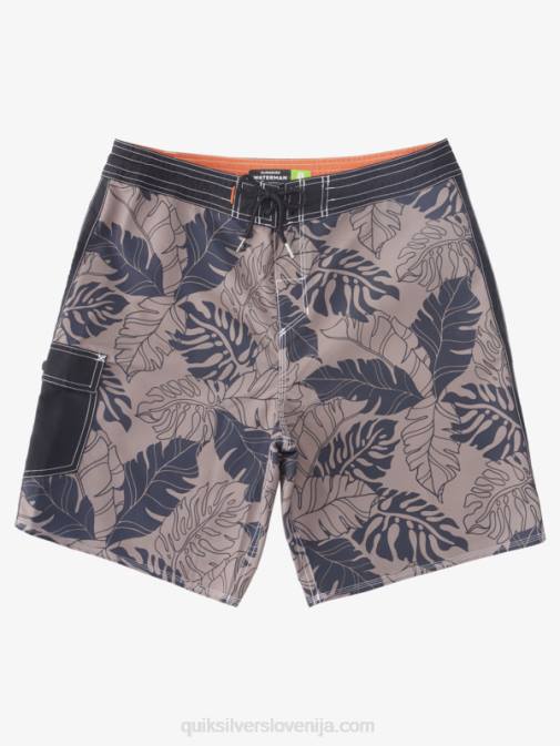 Quiksilver PJ4H848 moški črni povratek waterman throwback print 2 19 kratke hlače za desko