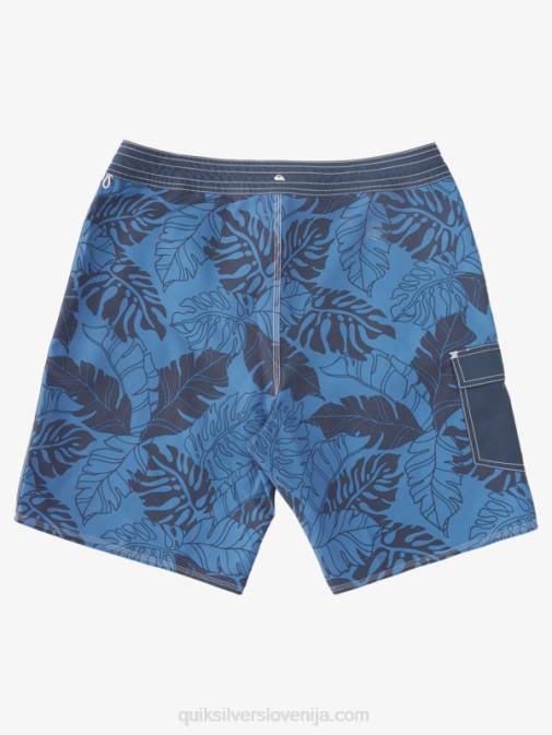 Quiksilver PJ4H849 moški praporščak modri povratek waterman throwback print 2 19 kratke hlače za desko
