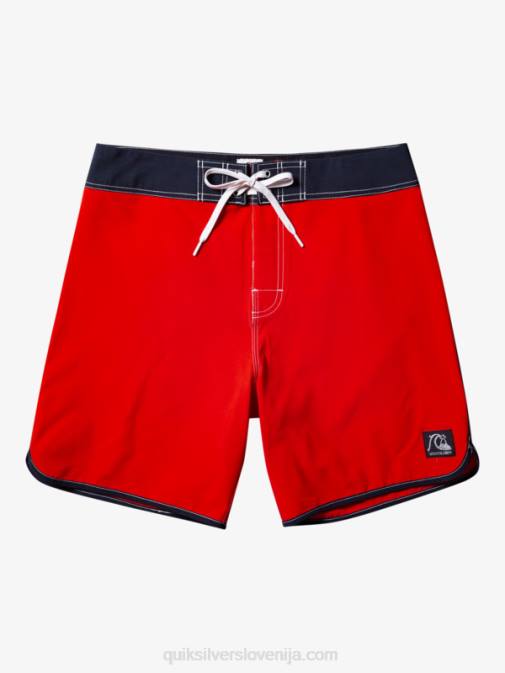 Quiksilver PJ4H87 moški rdeča z visokim tveganjem originalne kratke hlače scallop 18