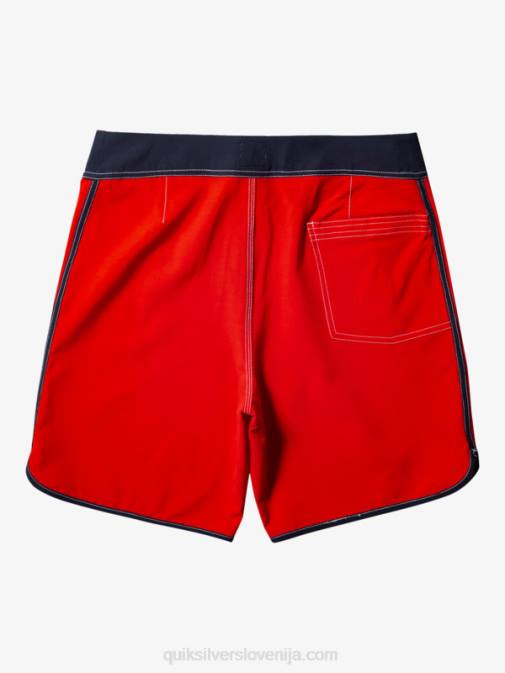 Quiksilver PJ4H87 moški rdeča z visokim tveganjem originalne kratke hlače scallop 18