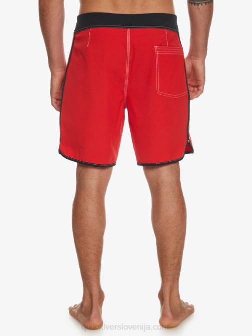 Quiksilver PJ4H87 moški rdeča z visokim tveganjem originalne kratke hlače scallop 18
