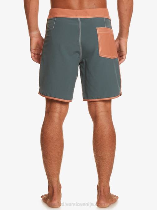 Quiksilver PJ4H89 moški temni skrilavec originalne kratke hlače scallop 18