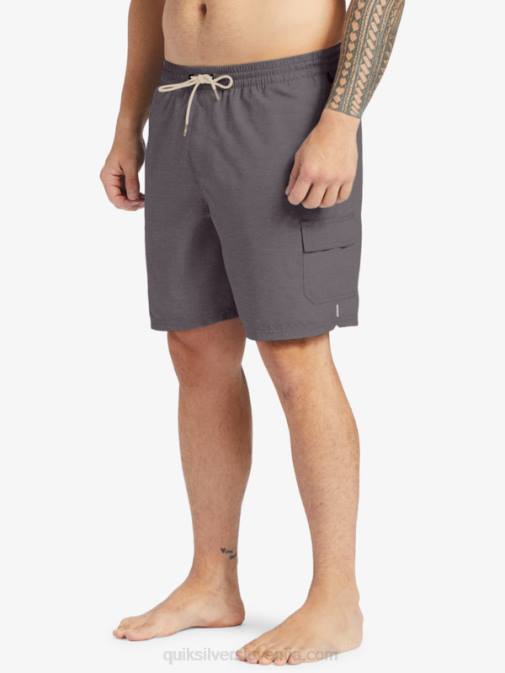 Quiksilver PJ4H910 moški temno sivo vresje waterman balance 18 volejev