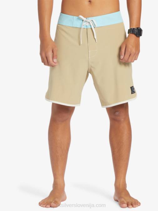 Quiksilver PJ4H91 moški olivno siva originalne kratke hlače scallop 18