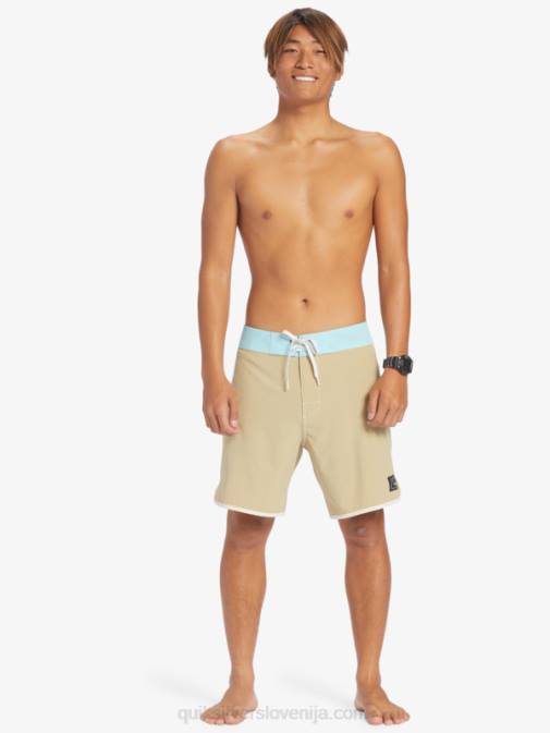 Quiksilver PJ4H91 moški olivno siva originalne kratke hlače scallop 18