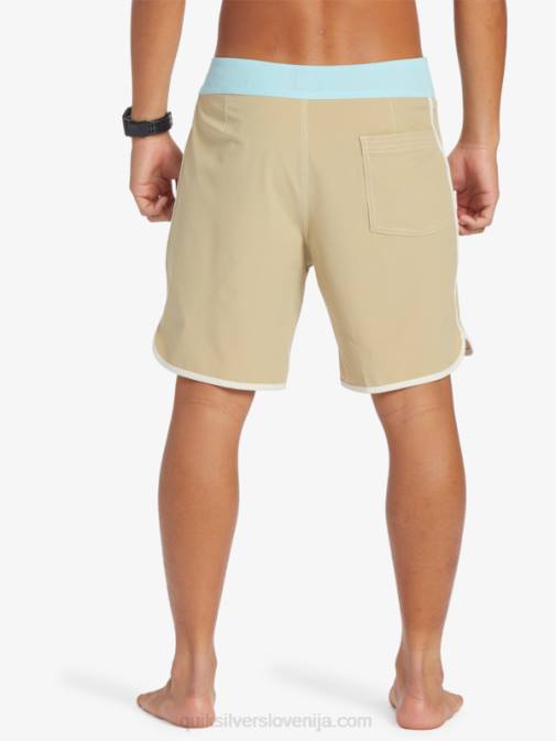 Quiksilver PJ4H91 moški olivno siva originalne kratke hlače scallop 18