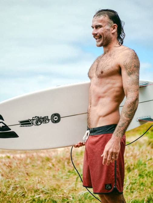 Quiksilver PJ4H93 moški marsala originalne kratke hlače scallop 18