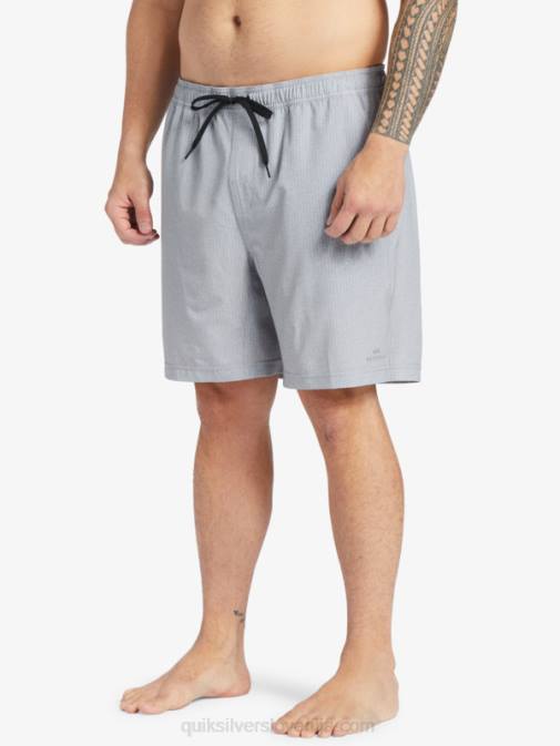 Quiksilver PJ4H955 moški svetlo sivo resje waterman after surf stretch 20 amphibian boardshorts