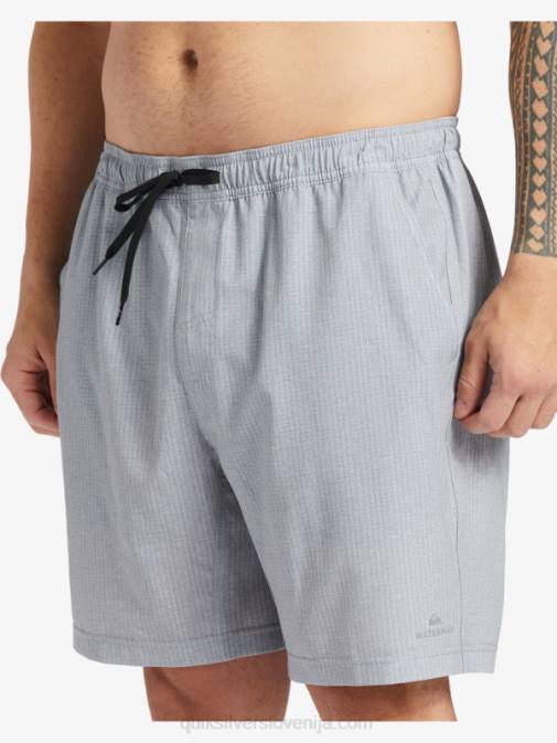Quiksilver PJ4H955 moški svetlo sivo resje waterman after surf stretch 20 amphibian boardshorts