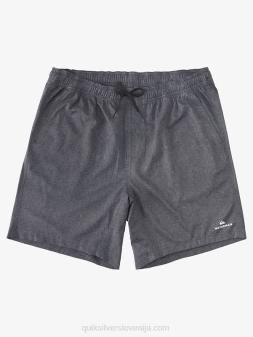 Quiksilver PJ4H956 moški črna vresa waterman after surf stretch 20 amphibian boardshorts