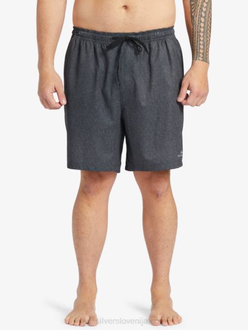 Quiksilver PJ4H956 moški črna vresa waterman after surf stretch 20 amphibian boardshorts