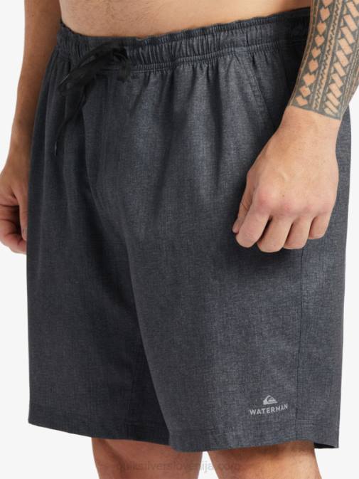 Quiksilver PJ4H956 moški črna vresa waterman after surf stretch 20 amphibian boardshorts