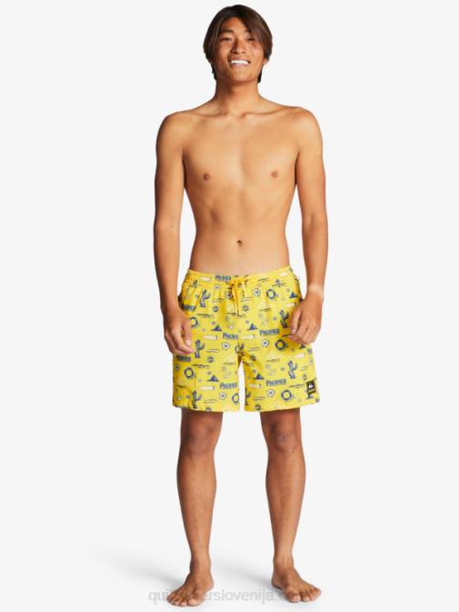 Quiksilver x Pacifico PJ4H1763 moški rumeni pacifico quik volley 17 volejev