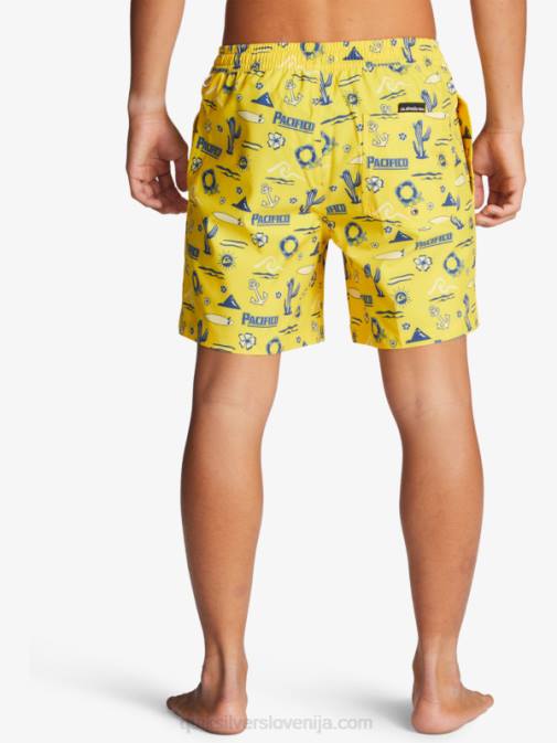 Quiksilver x Pacifico PJ4H1763 moški rumeni pacifico quik volley 17 volejev