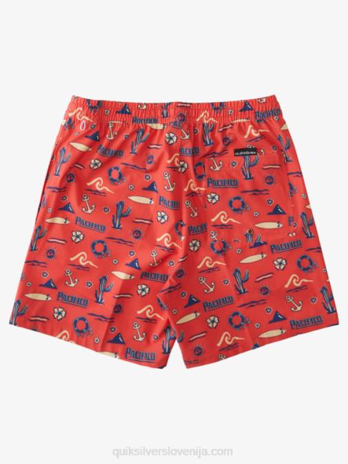 Quiksilver x Pacifico PJ4H1764 moški rdeči pacifico quiksilver volley 17 volejev