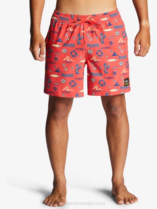 Quiksilver x Pacifico PJ4H1764 moški rdeči pacifico quiksilver volley 17 volejev