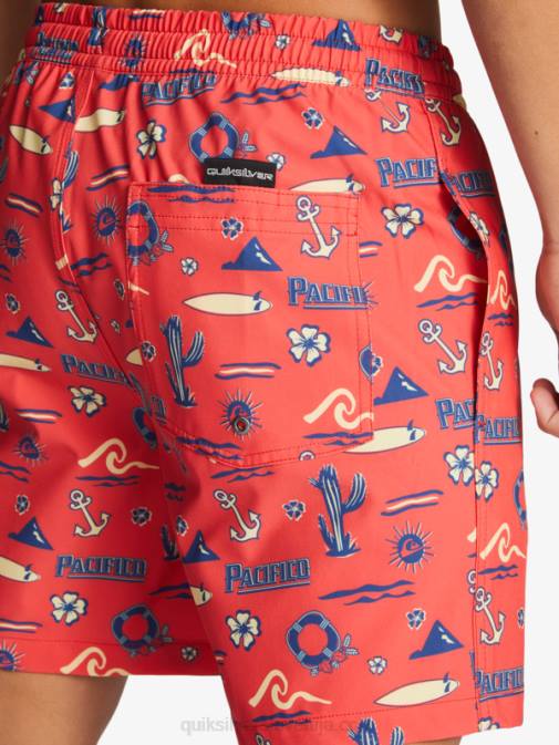 Quiksilver x Pacifico PJ4H1764 moški rdeči pacifico quiksilver volley 17 volejev