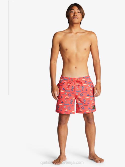 Quiksilver x Pacifico PJ4H1764 moški rdeči pacifico quiksilver volley 17 volejev