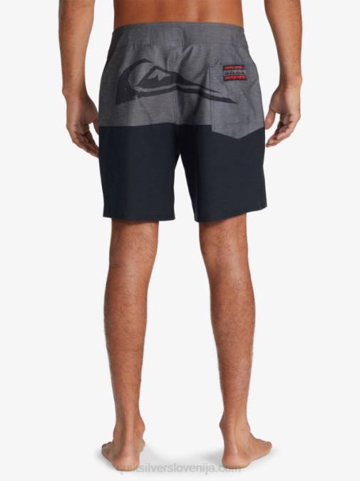 Quiksilver x Stranger PJ4H1719 moški na glavo navzdol stvari zadnjica logotip 1986 17 boardshorts