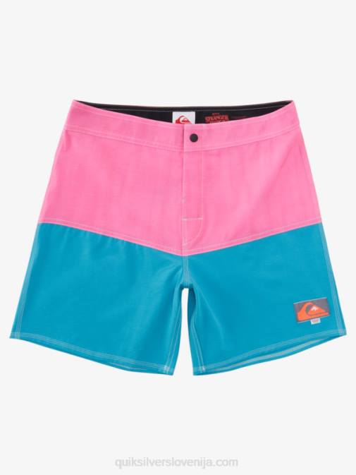 Quiksilver x Stranger PJ4H1720 moški Lenora Hills stvari zadnjica logotip 1986 17 boardshorts