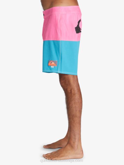 Quiksilver x Stranger PJ4H1720 moški Lenora Hills stvari zadnjica logotip 1986 17 boardshorts