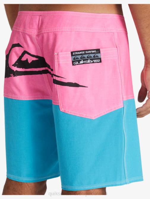 Quiksilver x Stranger PJ4H1720 moški Lenora Hills stvari zadnjica logotip 1986 17 boardshorts