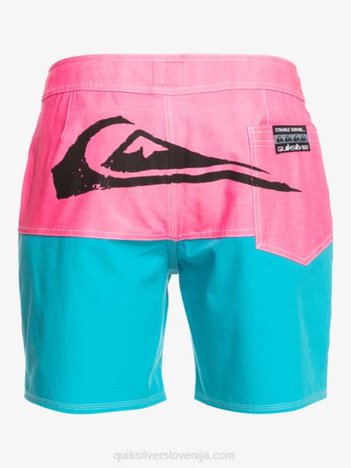 Quiksilver x Stranger PJ4H1720 moški Lenora Hills stvari zadnjica logotip 1986 17 boardshorts